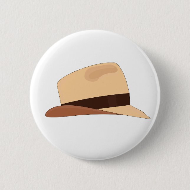 Drawing of a Panamanian hat Button (Front)