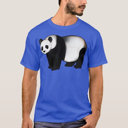 Drawing of a panda bear T_Shirt