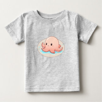 Drawing of a pink Baby Octopus T-Shirt