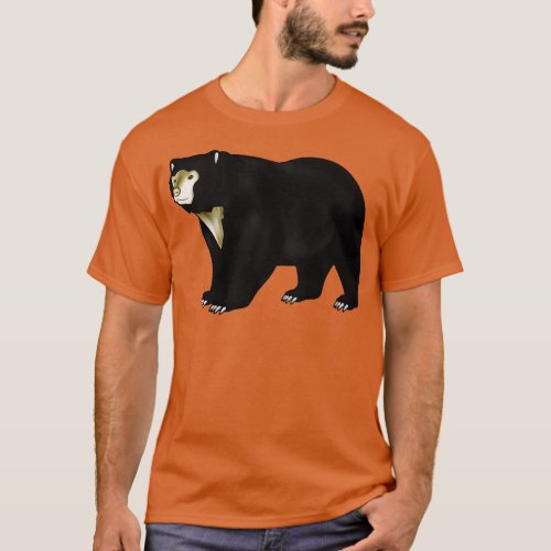 Drawing of a spectacled bear T_Shirt