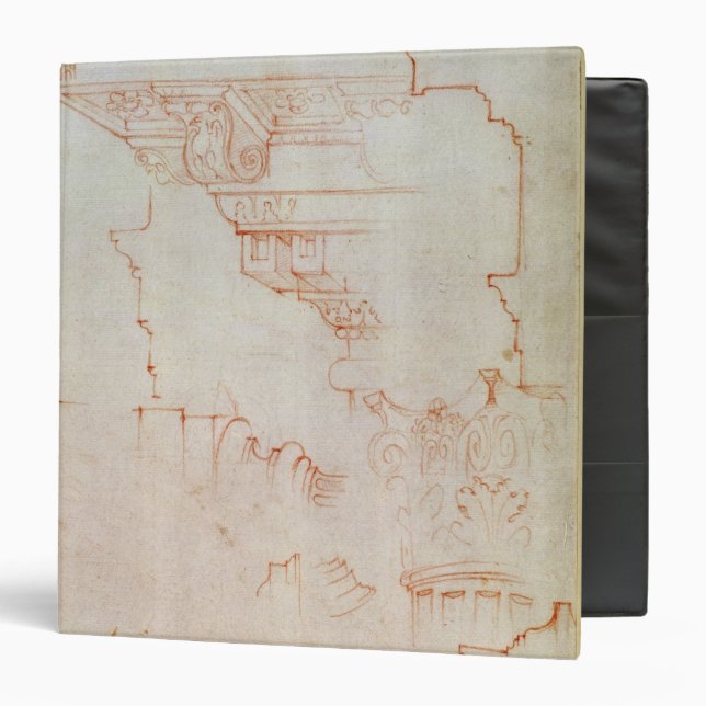 Drawing of architectural details binder (Front/Inside)
