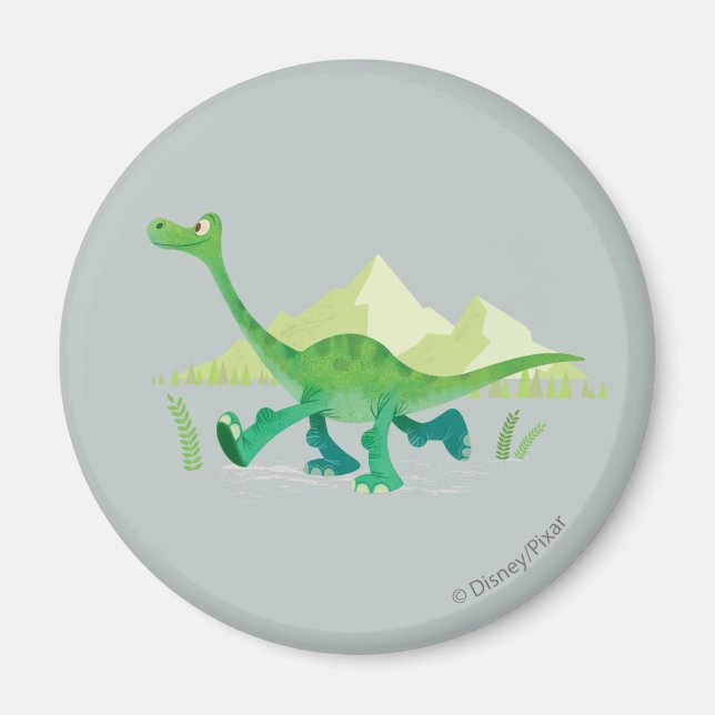 Drawing of Arlo Walking Magnet (Front)