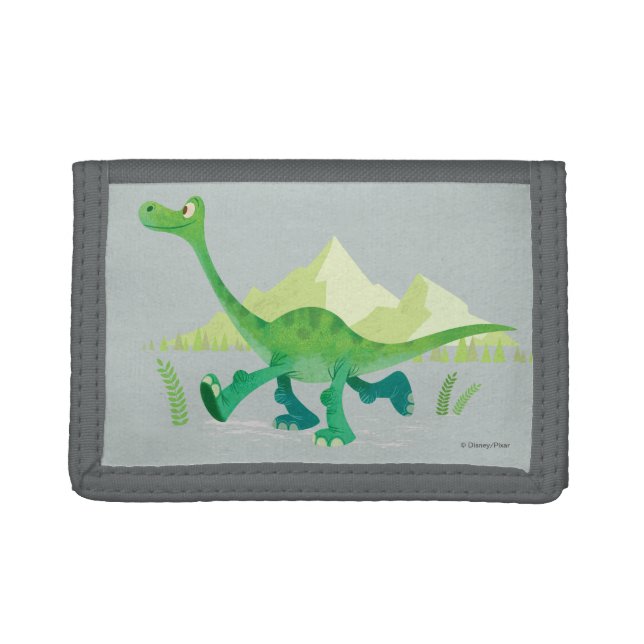 Drawing of Arlo Walking Trifold Wallet (Front)