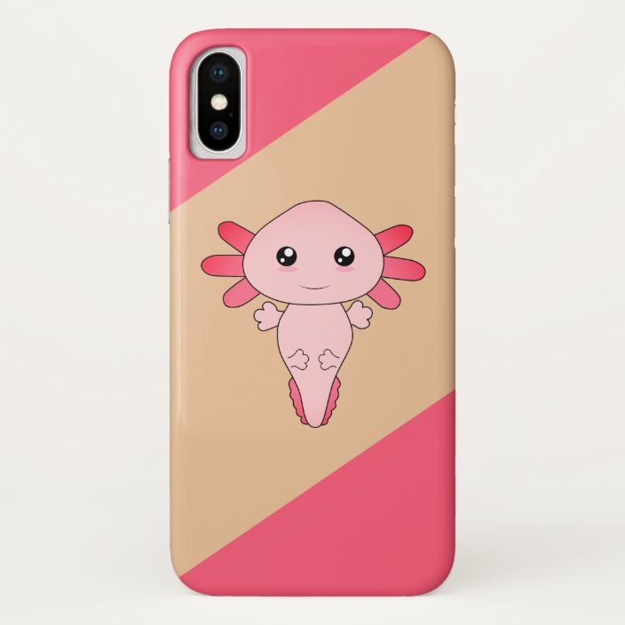 Drawing Of Cute Pink Axolotl Case Mate Iphone Case Zazzle Com