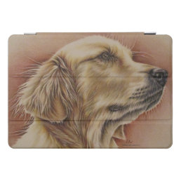 Drawing of Golden Retriever Dog Animal Art iPad Pro Cover