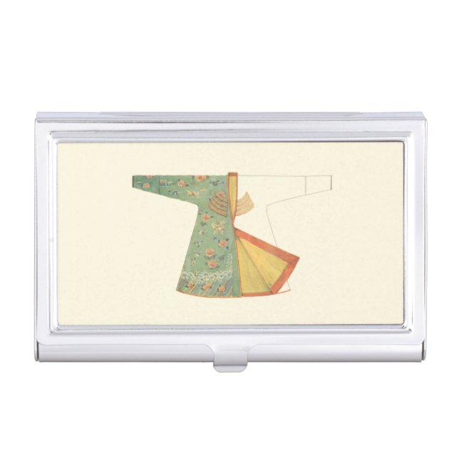 Drawing of Half-Finished Kimono Business Card Case (Front)