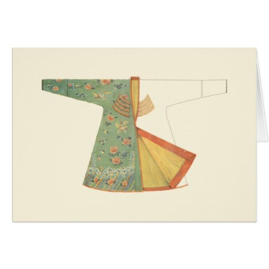 Drawing of Half-Finished Kimono Cards (Front Horizontal)