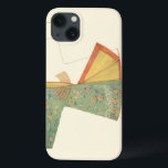 Drawing of Half-Finished Kimono iPhone 13 Case<br><div class="desc">A half-finished kimono is the subject of this painting. Made in a lovely green with an awesome floral pattern,  you almost want to finish it yourself and wear for a special occasion. Purchase this great print today!</div>