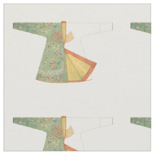Drawing of Half-Finished Kimono Fabric
