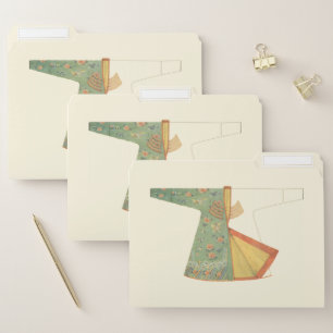 Drawing of Half-Finished Kimono File Folder