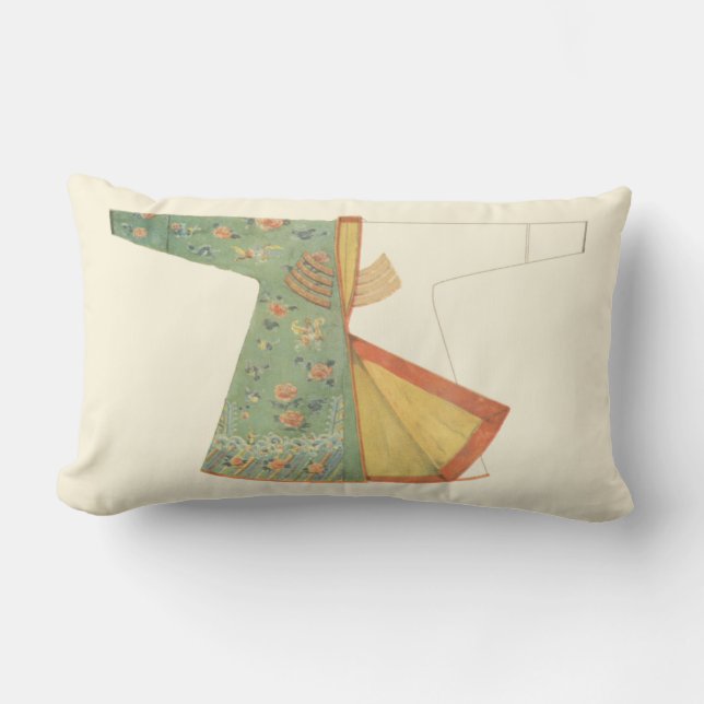Drawing of Half-Finished Kimono Lumbar Pillow (Front)