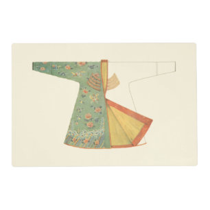 Drawing of Half-Finished Kimono Placemat