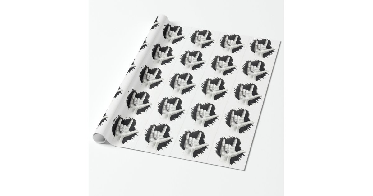 Black and White Cow Print Wrapping Paper