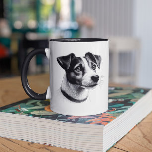 Drawing of Jack Russell Terrier Mug