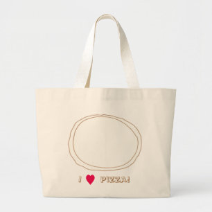 Drawing of Plain Pizza to decorate, bags