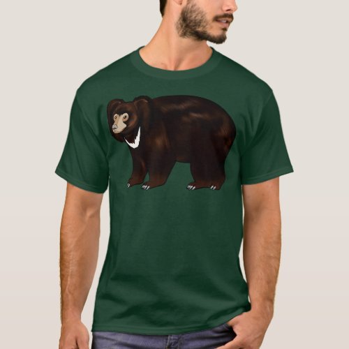 Drawing of sloth bear T_Shirt