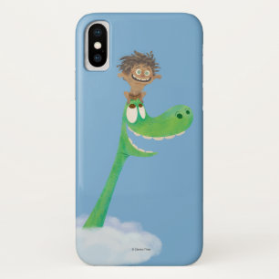 Drawing of Spot And Arlo In Clouds iPhone X Case