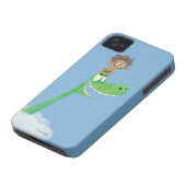 Drawing of Spot And Arlo In Clouds Case-Mate iPhone Case (Bottom)