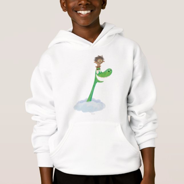 Drawing of Spot And Arlo In Clouds Hoodie (Front)