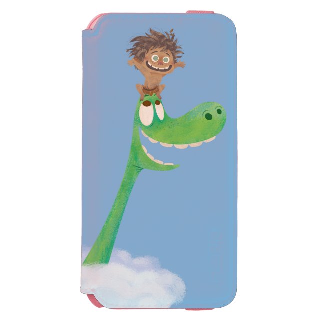 Drawing of Spot And Arlo In Clouds Incipio iPhone Wallet Case (Folio Front)