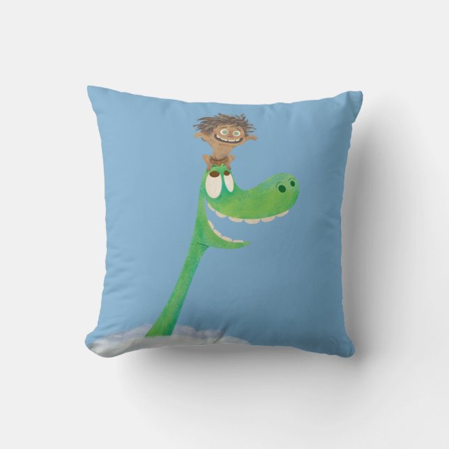 Drawing of Spot And Arlo In Clouds Throw Pillow (Front)