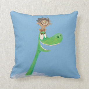 Drawing of Spot And Arlo In Clouds Throw Pillow
