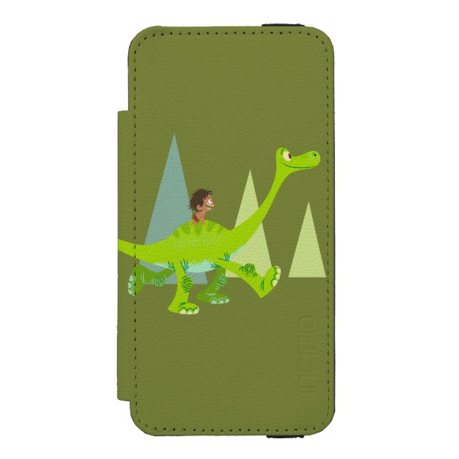 Drawing of Spot Riding Arlo Incipio iPhone Wallet Case (Folio Front)