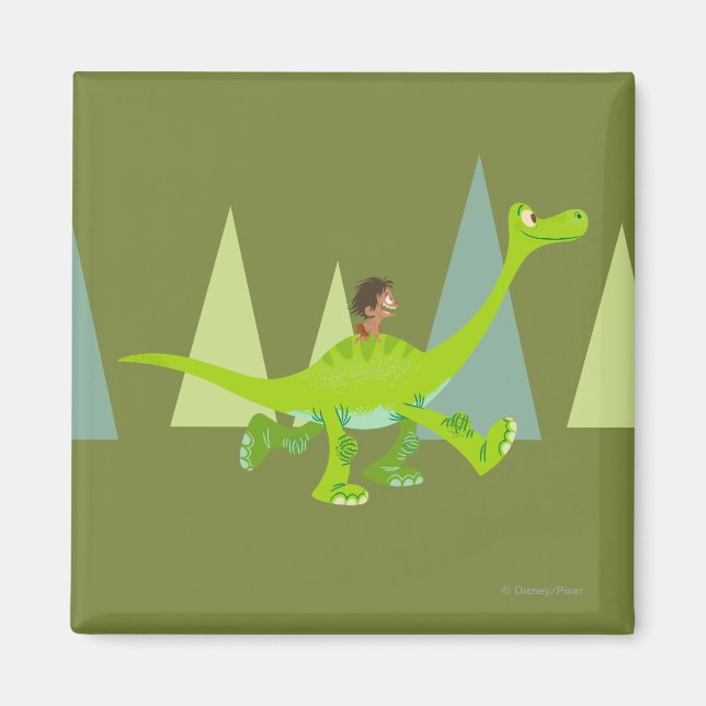 Drawing of Spot Riding Arlo Magnet (Front)