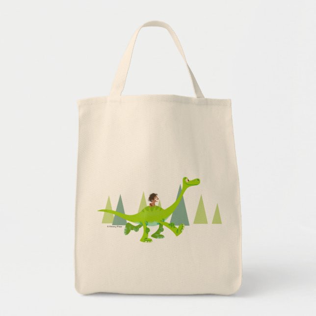 Drawing of Spot Riding Arlo Tote Bag (Front)