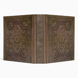 Drawing of Vintage Decorative Book Cover 3 Ring Binder