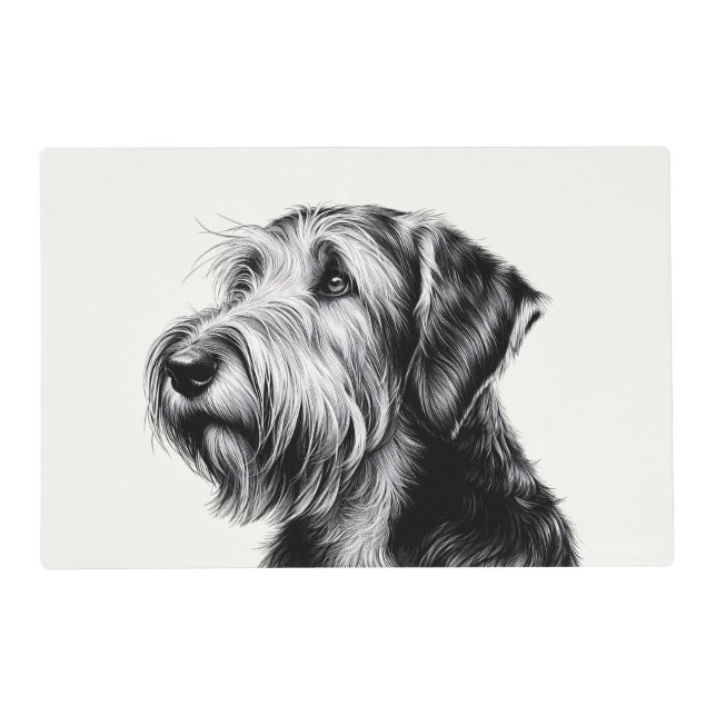 Drawing Otterhound Placemat (Front)