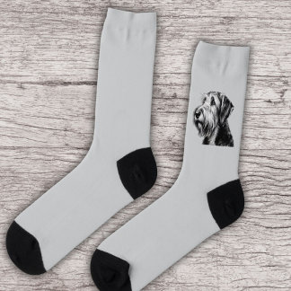 Drawing Otterhound Socks