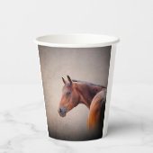 Drawing portrait horse paper cups | Zazzle