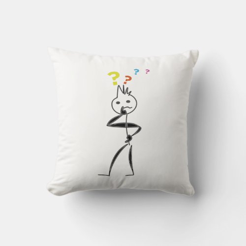 drawing queries throw pillow