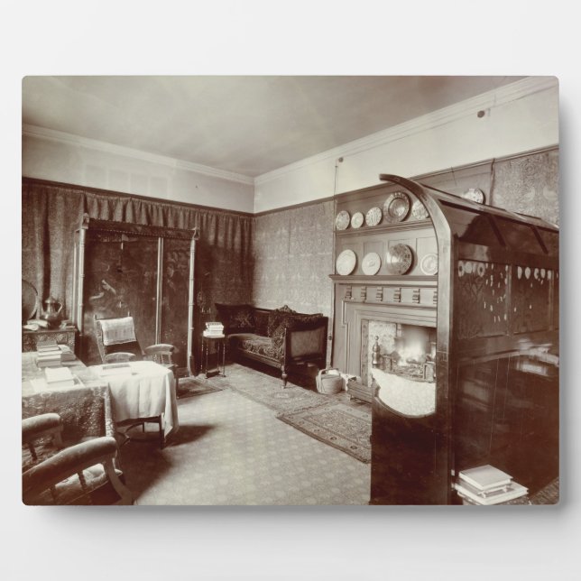 Drawing room, Kelmscott House, London, 1896 (photo Plaque (Front)