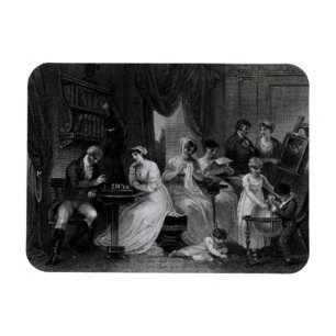 Drawing Room Scene, from 'The Social Day' by Peter Magnet