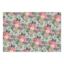 Drawing Room Wrapping Paper Flat Sheet Set of 3