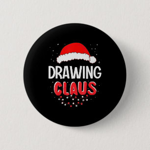 Drawing Santa Claus Christmas Matching Costume  Button