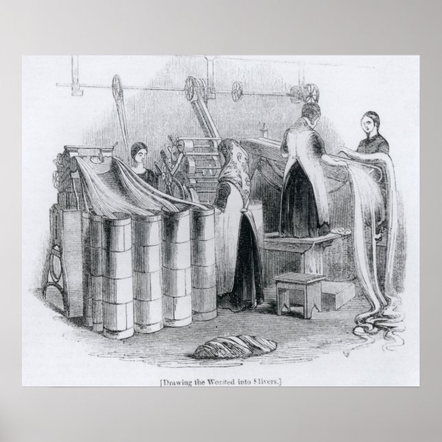 Drawing the Worsted into Slivers Poster (Front)