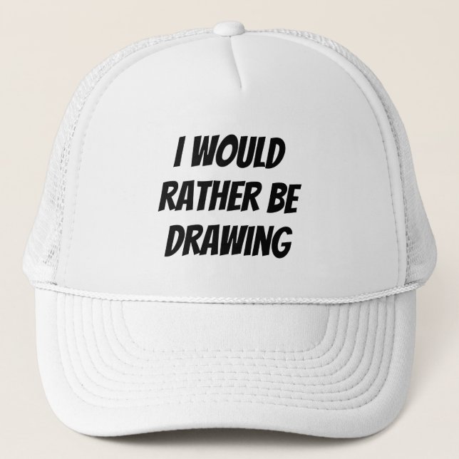 Drawing Trucker Hat (Front)