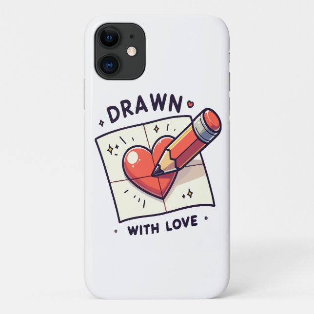 Drawing with love Case-Mate iPhone case (Back)