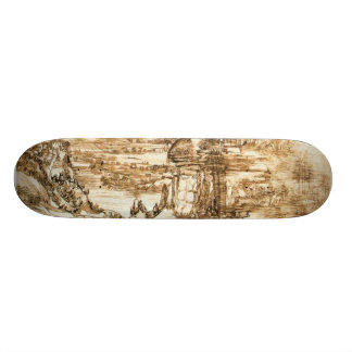 Drawings by Leonardo da Vinci Skateboard Deck
