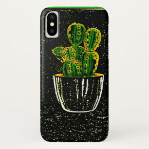 Drawn cactus iPhone x case
