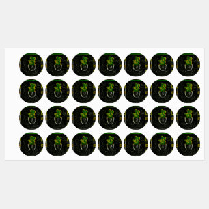 Drawn cactus kids' labels