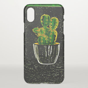 Drawn cactus iPhone x case