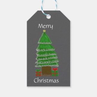 Drawn Christmas Tree Gift Tags