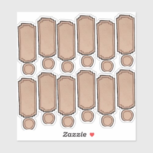 Drawn & Painted Bottle Labels d3 Sheet
