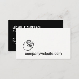 Drawn Pie Charts Business Card