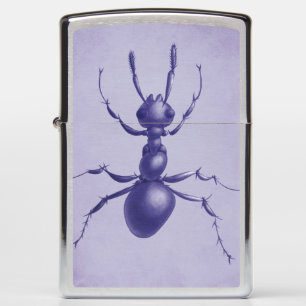 Drawn Purple Ant Zippo Lighter