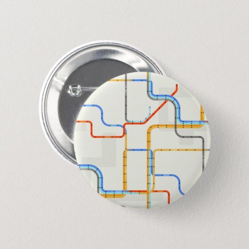 Drawn Subway Lines Pattern Button